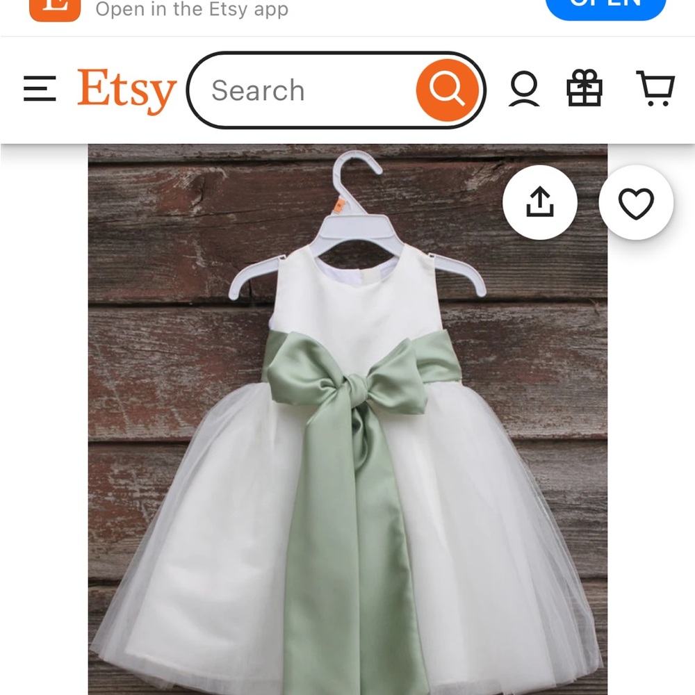 Blue flower girl outfit only used once